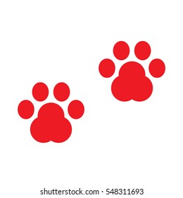 dog track, icon, vector illustration eps10