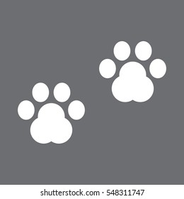 dog track, icon, vector illustration eps10