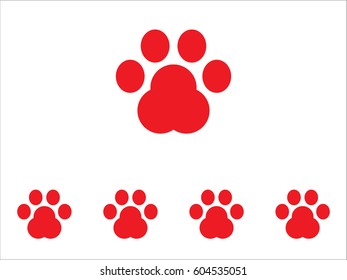 dog track, icon, vector illustration eps10