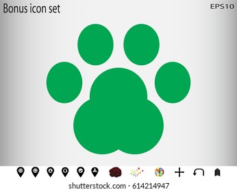 dog track, icon, vector illustration eps10