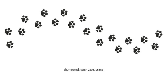 Dog Tracks Icon Vector Illustration Stock Vector (Royalty Free ...