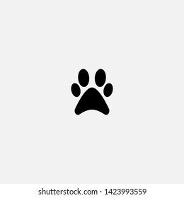 dog trail animal icon sign signifier vector