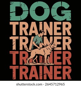 Dog trainer 2 graphic Dog trainer design