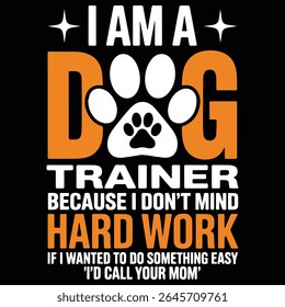 Eu sou treinador de cães porque design gráfico