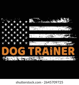 Diseño gráfico del entrenador del perro 