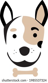 Imagen vectorial del diseño del logotipo del entrenador de perros