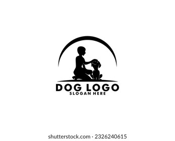 Dog Trainer logo vector, Training Dog logo design template