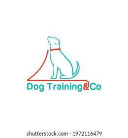 Dog trainer modern logo design, animal instructor symbol vector.