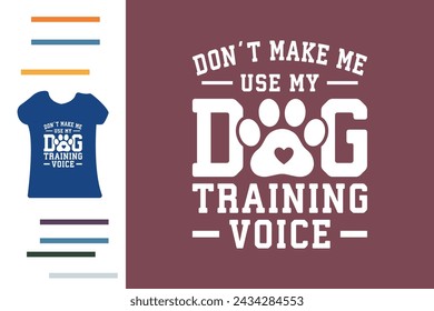 Dog trainer t shirt design