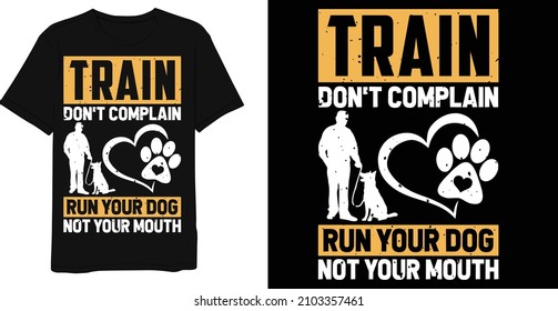 Dog Trainer Dog T-shirt Design Template