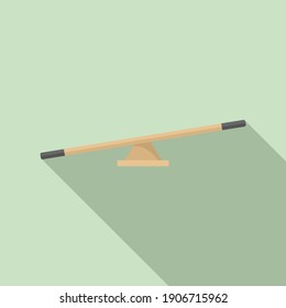 Dog training bar icon. Flat illustration of dog training bar vector icon for web design