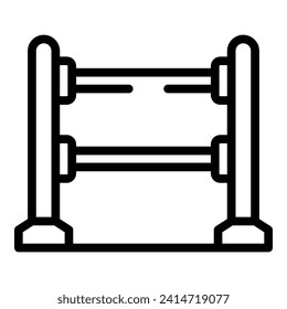 Dog training course icon outline vector. Education run play. Pup jump challenge