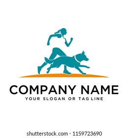 Dog training logo ideas on a white background become a brand symbol for your business, the concept of dog training icons