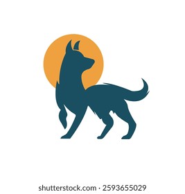 Dog training logo ideas on a white background become a brand symbol for your business, the concept of dog training icons