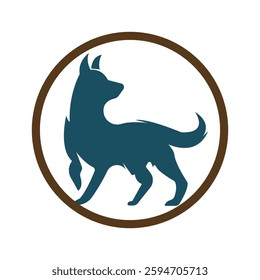 Dog training logo ideas on a white background become a brand symbol for your business, the concept of dog training icons