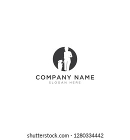 Dog training  Logo Template Design Vector, Emblem, Design Concept, Creative Symbol, Icon - Vector 