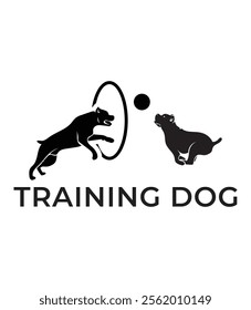 Dog Training and Playing Dogs Logo for Pet Care Businesses