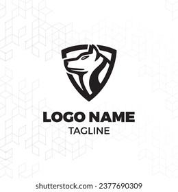 Dog training vector logo design