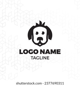 Dog training vector logo design