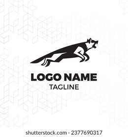 Dog training vector logo design