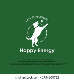 Dog Trainner & Supplement Silhoutte Design Logo