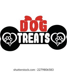 Dog treats, design and vector file.