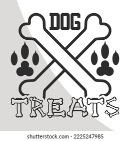 Dog treats, Dogs Eps File, Dog Bandana Eps Single, Dog Quotes, Bandana Typography, Bandana Eps Single, Dog Bandana Designs, Dogs Cricut Files, Cut Files for Crafters, EPS 10