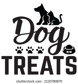 Dog Treats t-shirt design, vector file.