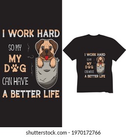 Dog T-shirt Design T-shirt Dog Design