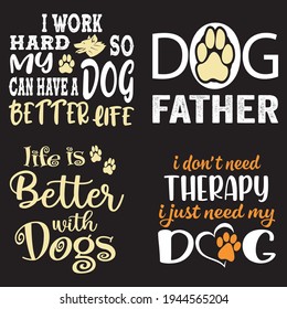 Dog T-shirt Design Bundle For Dog Lover