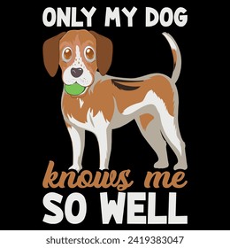 Dog T-shirt Design. Graphic and Illustration.