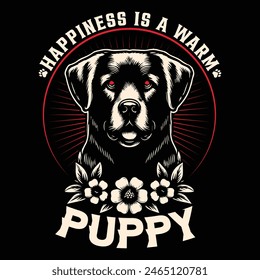 Dog  T-Shirt Design, Premium Vintage Typography and Vector Design