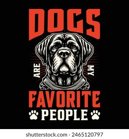 Dog  T-Shirt Design, Premium Vintage Typography and Vector Design