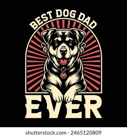 Dog  T-Shirt Design, Premium Vintage Typography and Vector Design