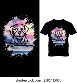  Diseño de camisetas de perro, Diseño de sublimación imprimible.Camiseta de perro. Ilustración del vector de perro.Gráficos de camisetas Se pueden usar para imprimir, ropa infantil, celebración de la ducha de bebé.