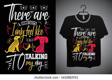 Dog T-shirt Design Template Vector And Dog T-Shirt Design.  