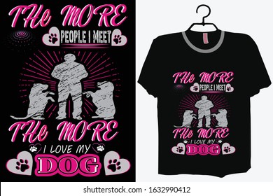 Dog t-Shirt Design Template Vector And Dog T-Shirt Design.