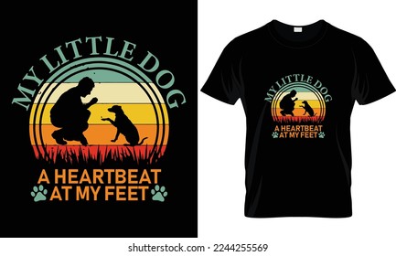 Dog t-Shirt Design Template Vector And Dog T-Shirt Design.