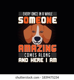 Dog T-Shirt Design -Dog Vector