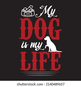 Dog T-shirt Design vector art