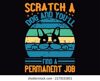 Dog t-shirt design vector file