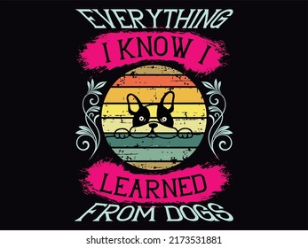 Dog t-shirt design vector file