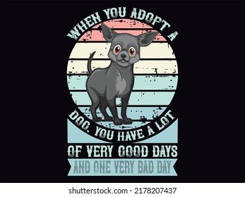 Dog t-shirt design vector file