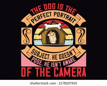 Dog t-shirt design vector file