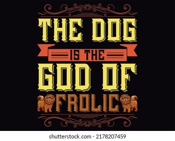 Dog t-shirt design vector file