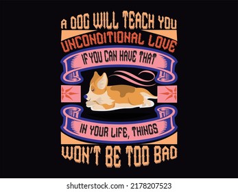 Dog t-shirt design vector file