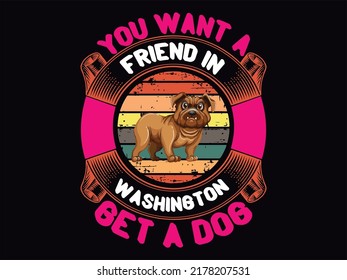 Dog t-shirt design vector file