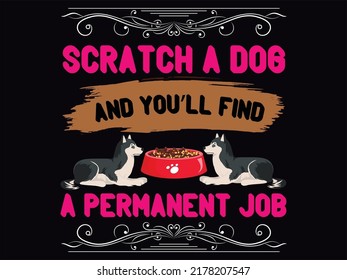 Dog t-shirt design vector file