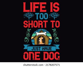 Dog t-shirt design vector file