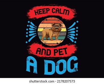 Dog t-shirt design vector file